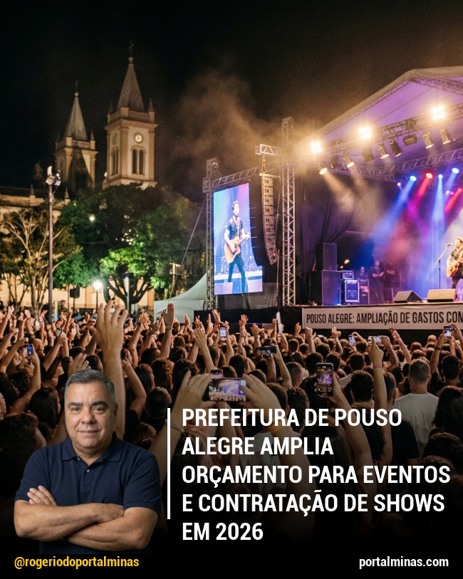 Prefeitura de Pouso Alegre amplia orçamento para eventos e contratação de shows em 2026