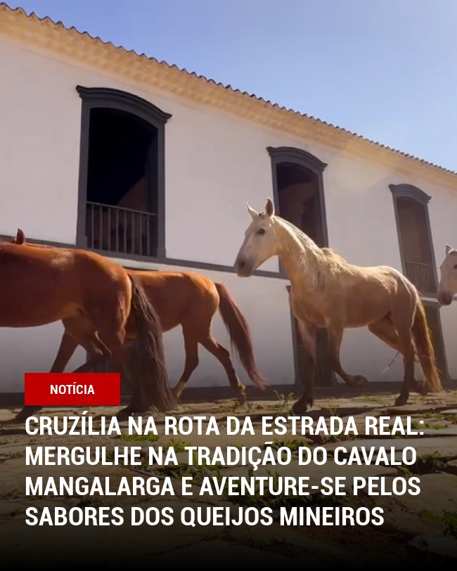 Cruzília na Rota da Estrada Real: Mergulhe na Tradição do Cavalo Mangalarga e Aventure-se pelos Sabores dos Queijos Mineiros