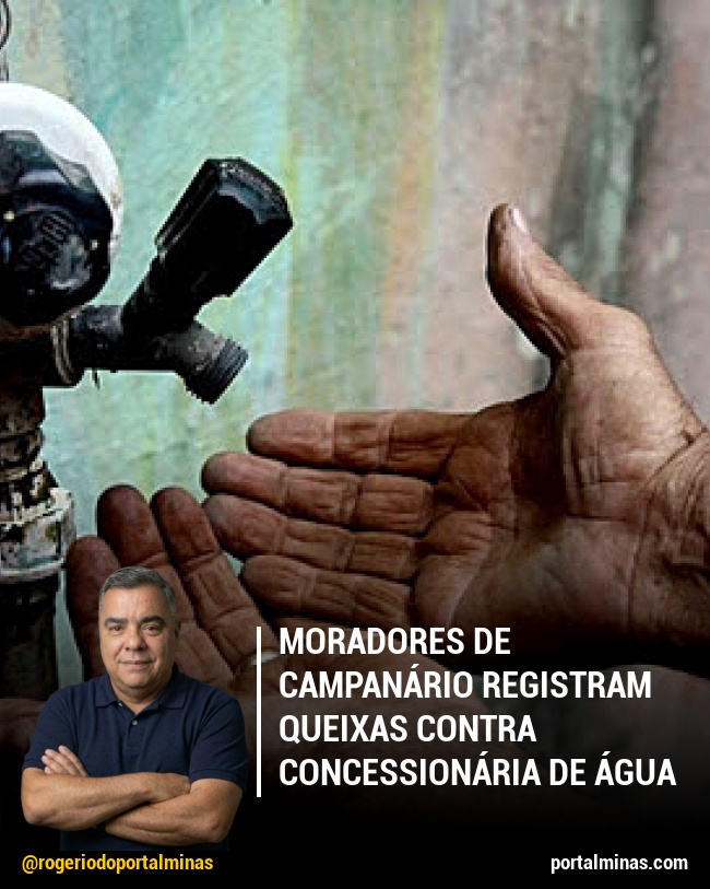 Moradores de Campanário registram queixas contra concessionária de água