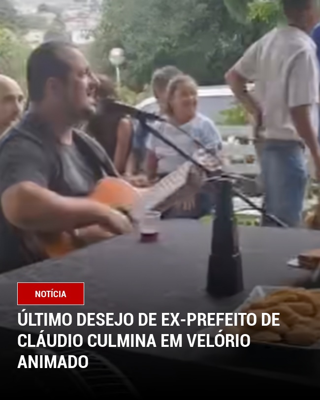 Último Desejo de Ex-prefeito de Cláudio Culmina em Velório Animado