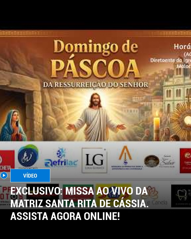 EXCLUSIVO: Missa AO VIVO da Matriz Santa Rita de Cássia. Assista agora online!