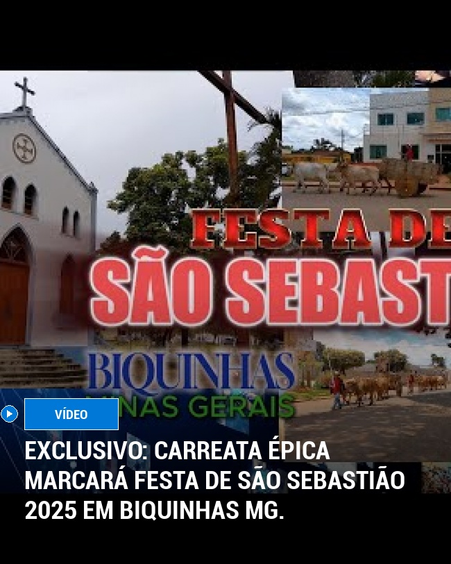 Exclusivo: Carreata épica marcará Festa de São Sebastião 2025 em Biquinhas MG.