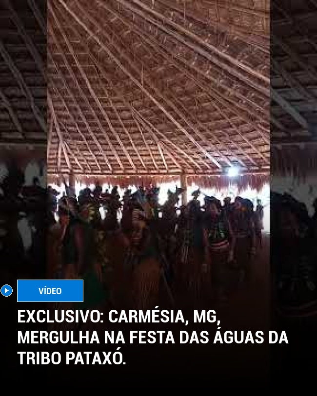 Exclusivo: Carmésia, MG, mergulha na Festa das Águas da tribo Pataxó.