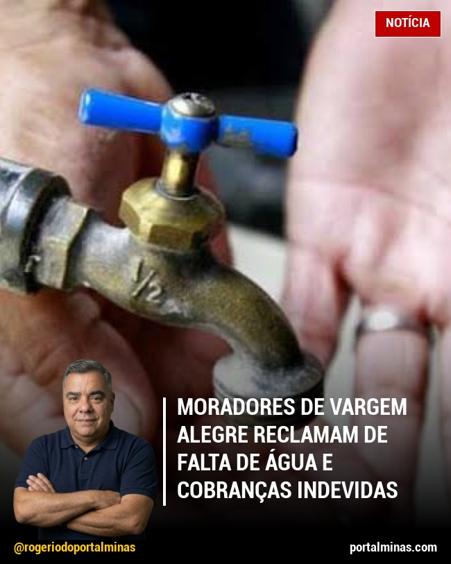 Moradores de Vargem Alegre reclamam de falta de água e cobranças indevidas