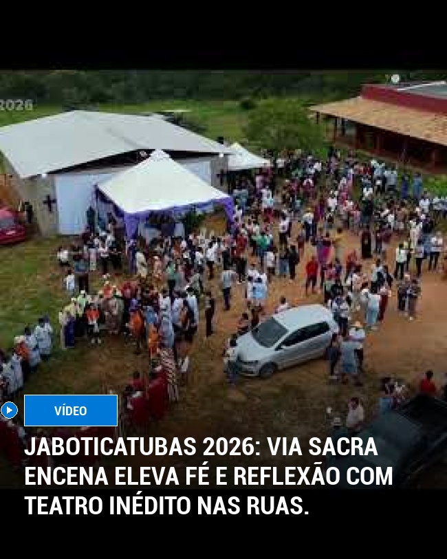 Jaboticatubas 2026: Via Sacra Encena eleva fé e reflexão com teatro inédito nas ruas.