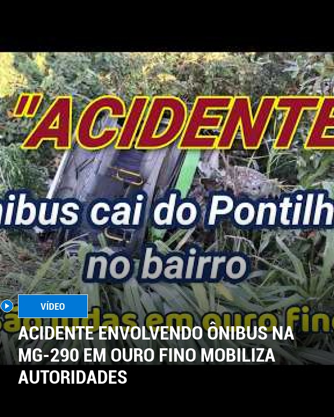 Acidente Envolvendo Ônibus na MG-290 em Ouro Fino Mobiliza Autoridades