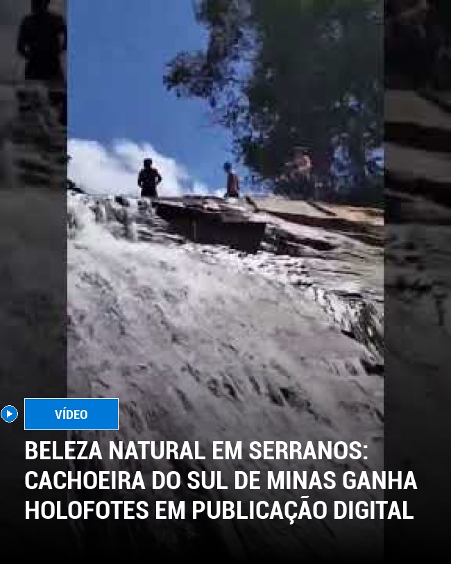 Beleza Natural em Serranos: Cachoeira do Sul de Minas Ganha Holofotes em Publicação Digital