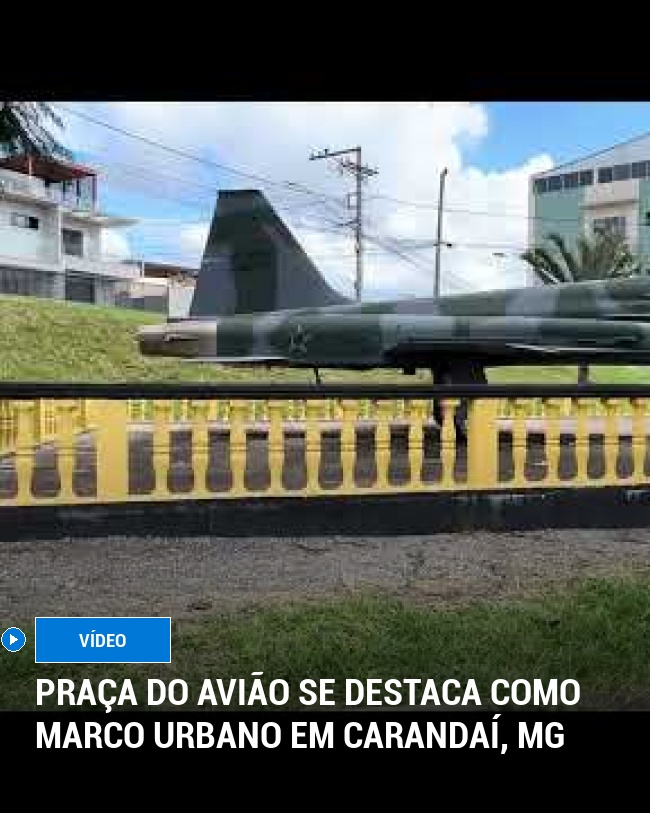 Praça do Avião Se Destaca Como Marco Urbano em Carandaí, MG