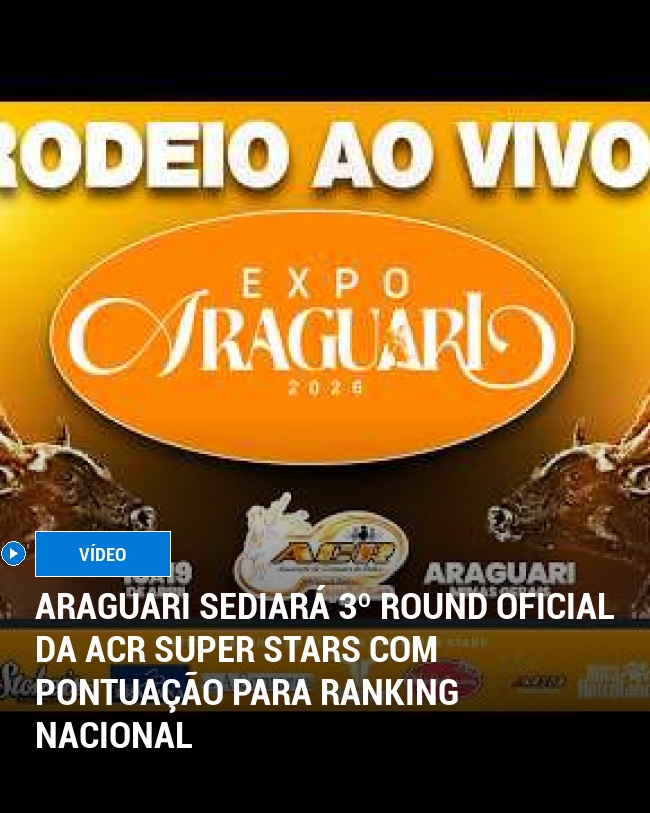 Araguari Sediará 3º Round Oficial da ACR Super Stars com Pontuação para Ranking Nacional