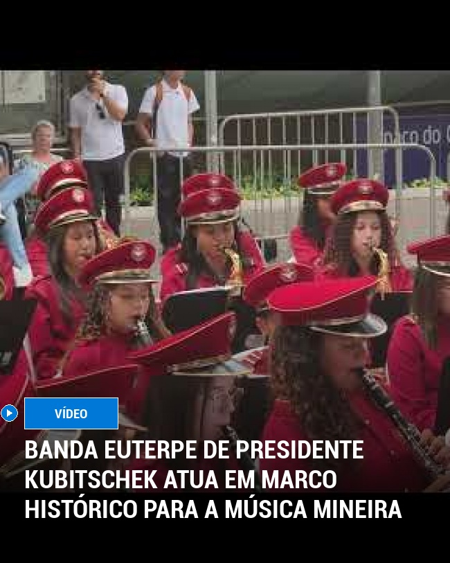 Banda Euterpe de Presidente Kubitschek Atua em Marco Histórico para a Música Mineira