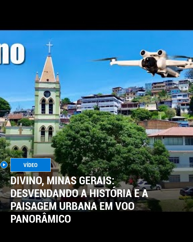Divino, Minas Gerais: Desvendando a História e a Paisagem Urbana em Voo Panorâmico