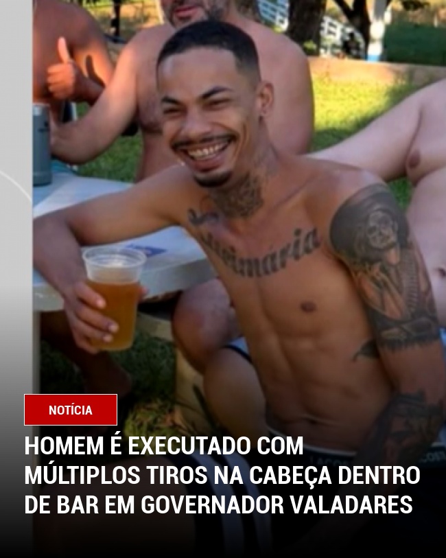 Homem é Executado com Múltiplos Tiros na Cabeça Dentro de Bar em Governador Valadares