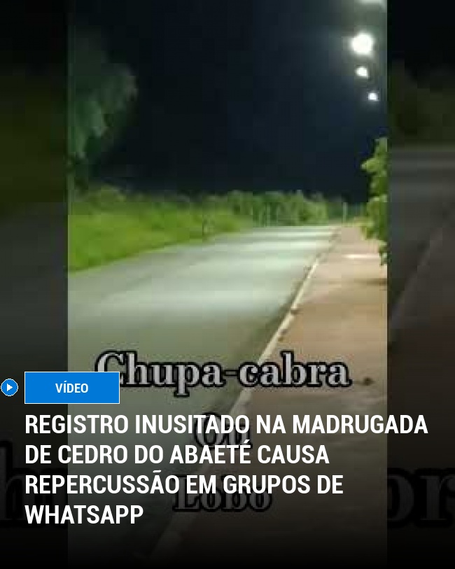Registro Inusitado na Madrugada de Cedro do Abaeté Causa Repercussão em Grupos de WhatsApp