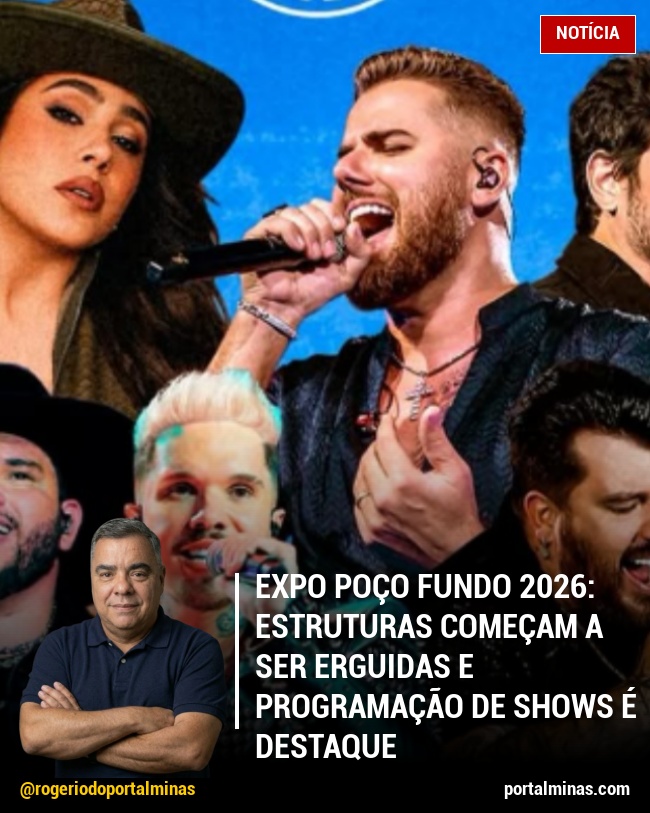Expo Poço Fundo 2026: Estruturas Começam a Ser Erguidas e Programação de Shows É Destaque