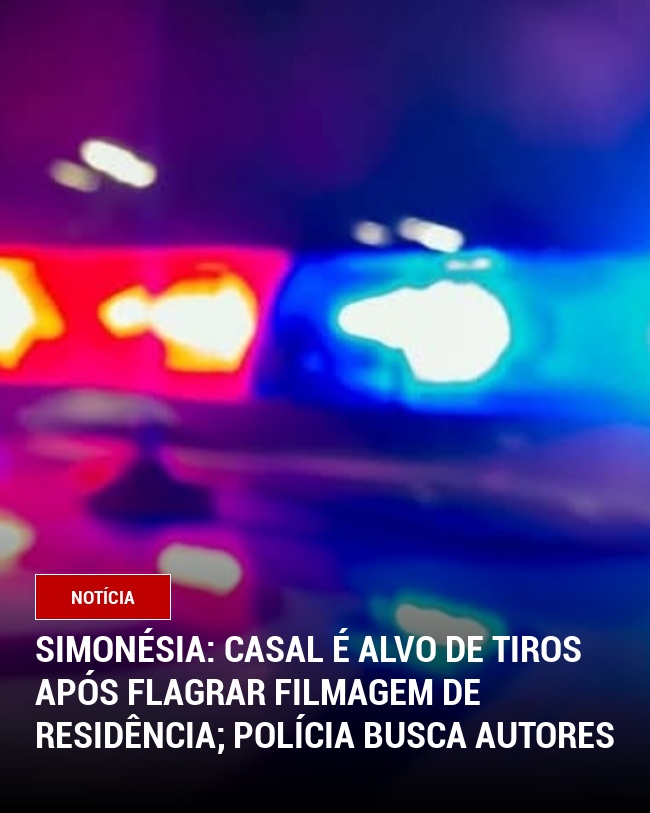 Simonésia: Casal é alvo de tiros após flagrar filmagem de residência; Polícia busca autores