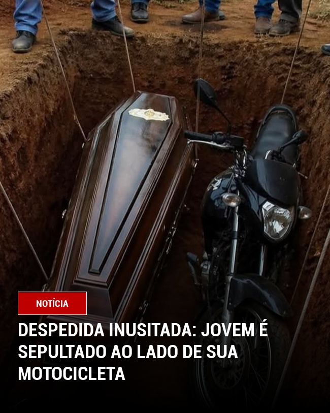Despedida Inusitada: Jovem é Sepultado ao Lado de Sua Motocicleta