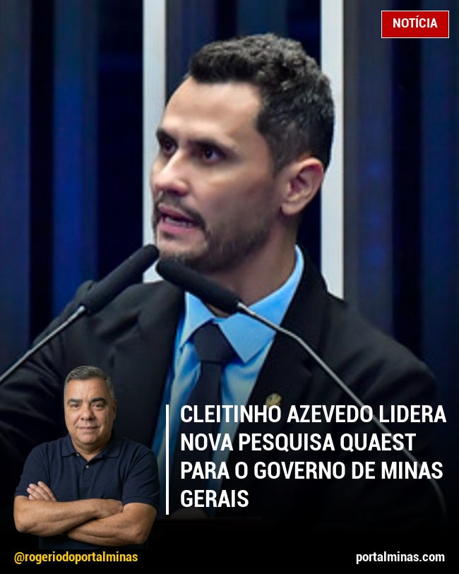 Cleitinho Azevedo lidera nova pesquisa Quaest para o Governo de Minas Gerais