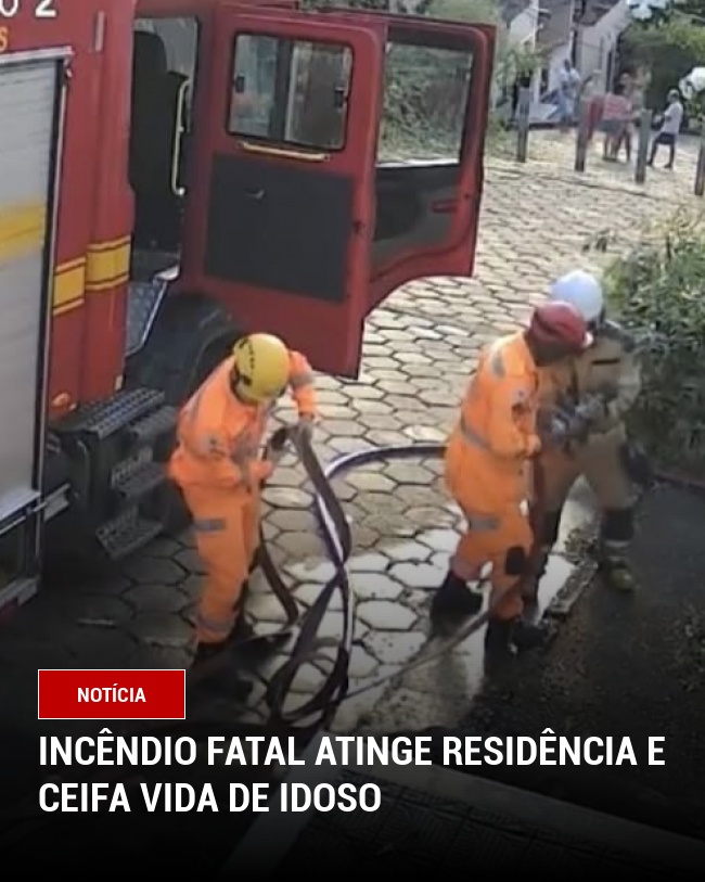 Incêndio Fatal Atinge Residência e Ceifa Vida de Idoso