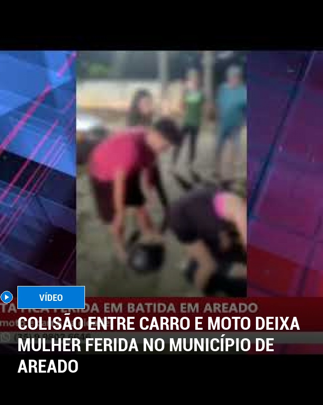 Colisão entre carro e moto deixa mulher ferida no município de Areado
