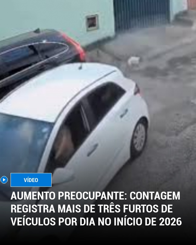 Aumento Preocupante: Contagem Registra Mais de Três Furtos de Veículos por Dia no Início de 2026