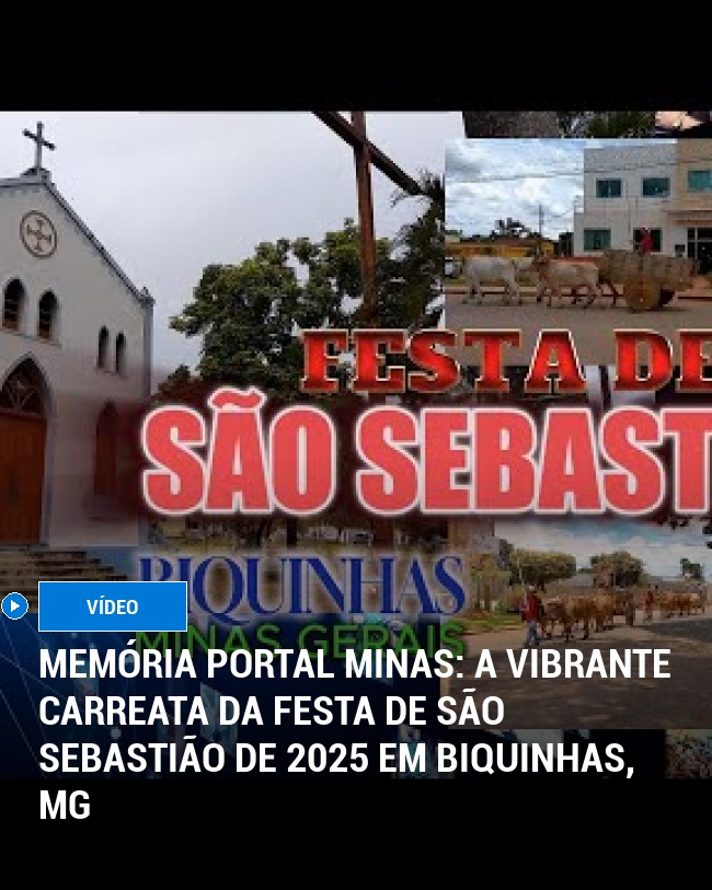 MEMÓRIA PORTAL MINAS: A Vibrante Carreata da Festa de São Sebastião de 2025 em Biquinhas, MG