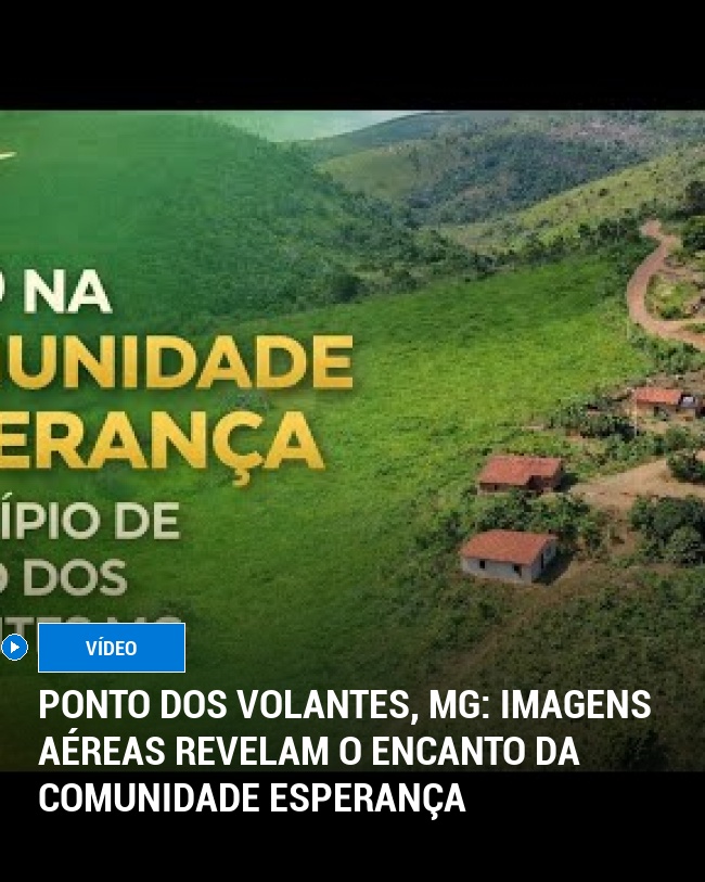 Ponto dos Volantes, MG: Imagens Aéreas Revelam o Encanto da Comunidade Esperança