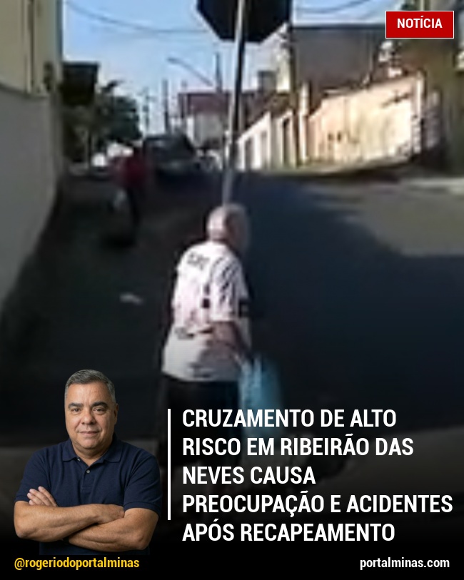 Cruzamento de Alto Risco em Ribeirão das Neves Causa Preocupação e Acidentes Após Recapeamento