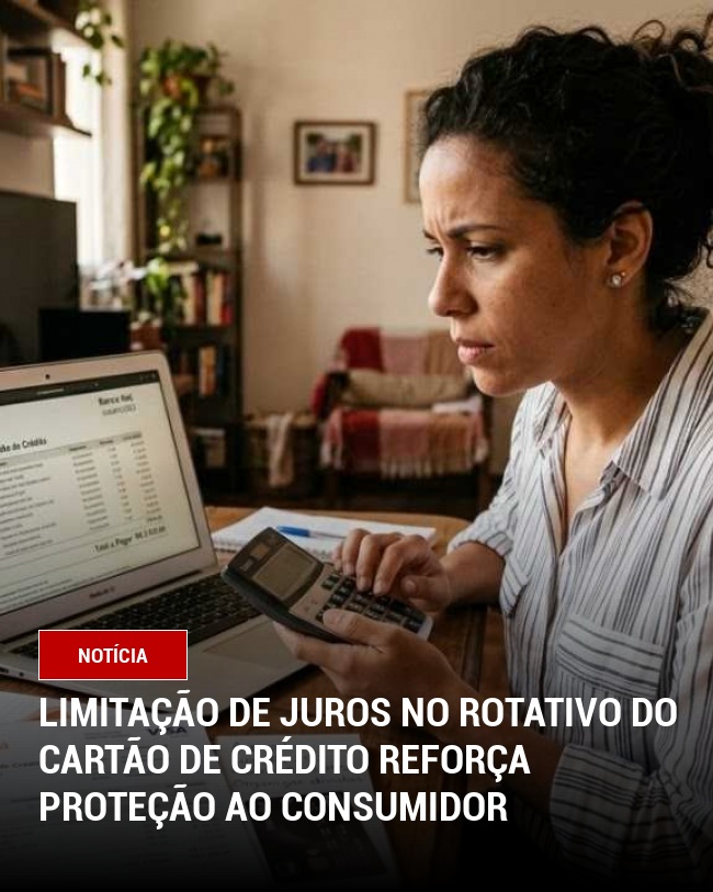 Limitação de Juros no Rotativo do Cartão de Crédito Reforça Proteção ao Consumidor