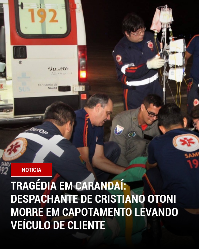 Tragédia em Carandaí: Despachante de Cristiano Otoni morre em capotamento levando veículo de cliente