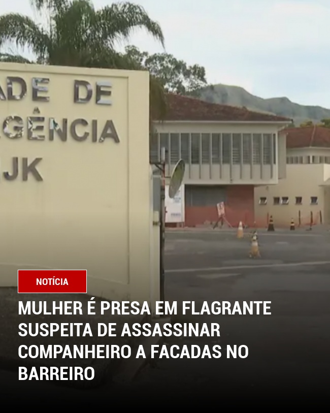 Mulher é presa em flagrante suspeita de assassinar companheiro a facadas no Barreiro