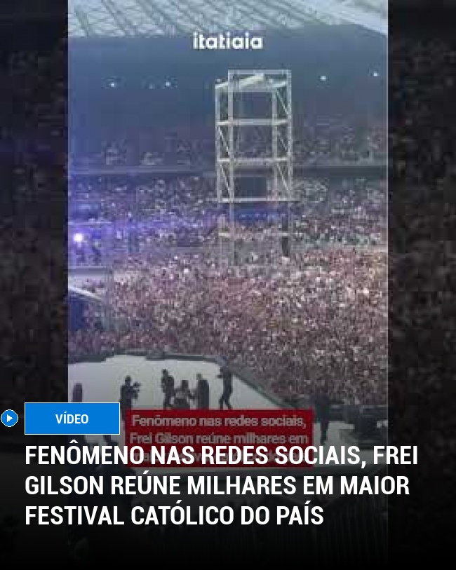 FENÔMENO NAS REDES SOCIAIS, FREI GILSON REÚNE MILHARES EM MAIOR FESTIVAL CATÓLICO DO PAÍS