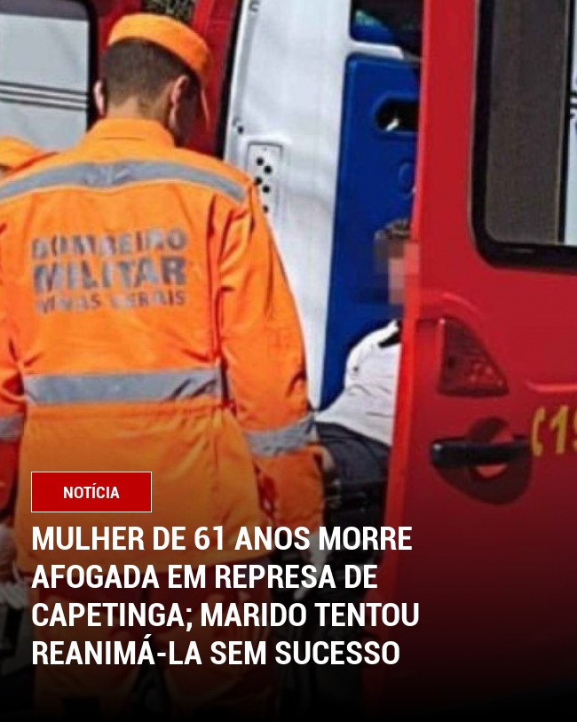 Mulher de 61 Anos Morre Afogada em Represa de Capetinga; Marido Tentou Reanimá-la sem Sucesso
