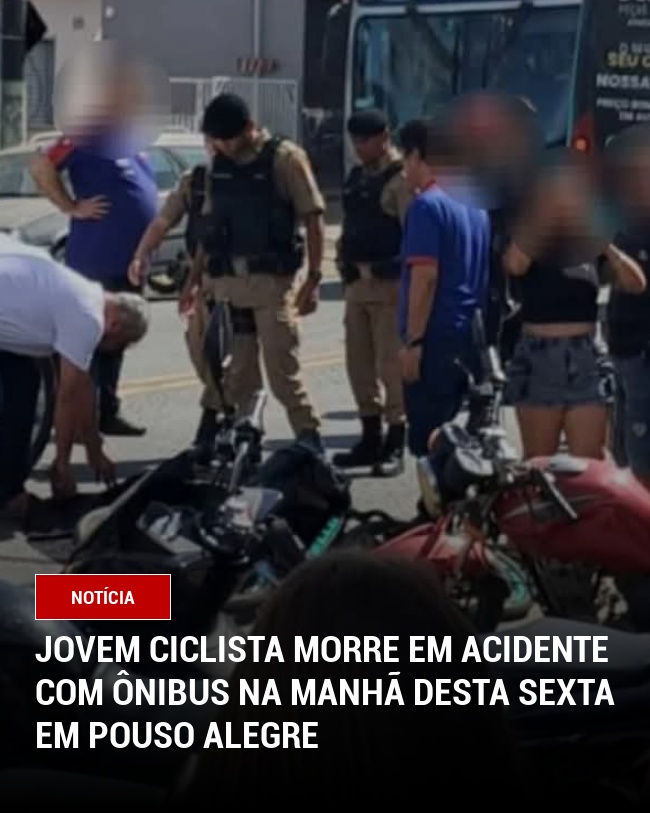 Jovem Ciclista Morre em Acidente com Ônibus na Manhã Desta Sexta em Pouso Alegre