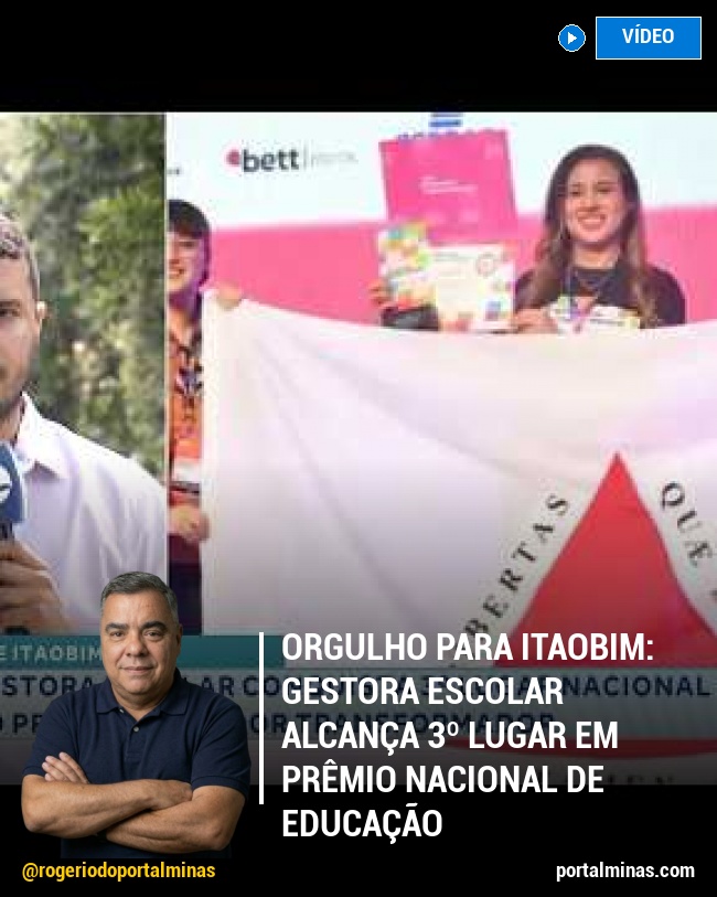 Orgulho para Itaobim: Gestora escolar alcança 3º lugar em prêmio nacional de educação