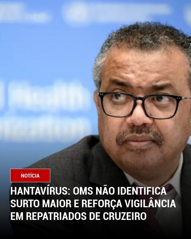 Hantavírus: OMS não identifica surto maior e reforça vigilância em repatriados de cruzeiro