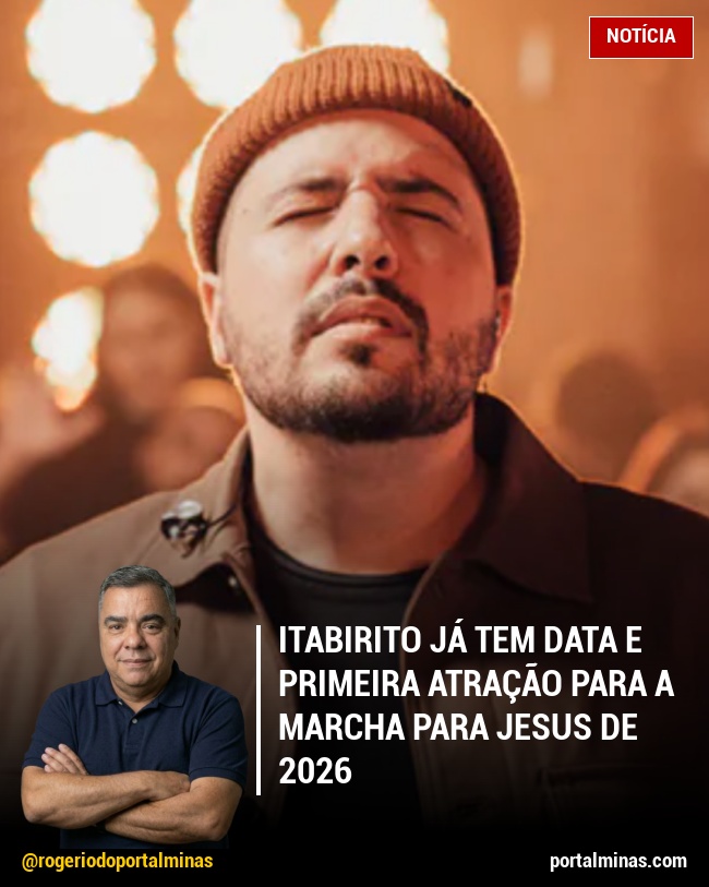 Itabirito já tem data e primeira atração para a Marcha para Jesus de 2026