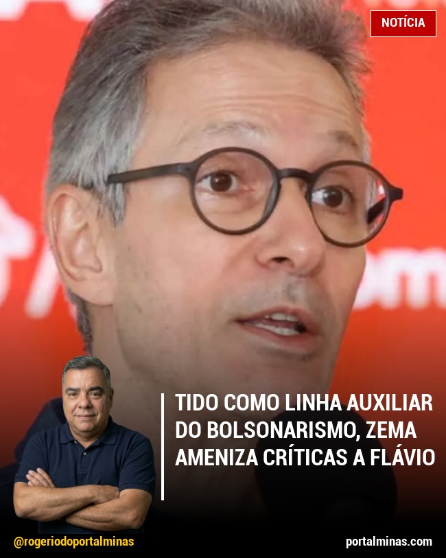 Tido como linha auxiliar do bolsonarismo, Zema ameniza críticas a Flávio