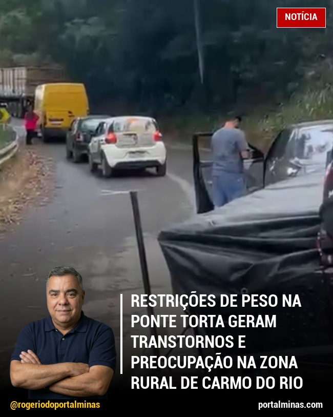 Restrições de Peso na Ponte Torta Geram Transtornos e Preocupação na Zona Rural de Carmo do Rio Claro