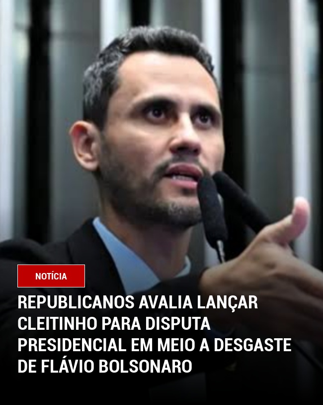 Republicanos avalia lançar Cleitinho para disputa presidencial em meio a desgaste de Flávio Bolsonaro