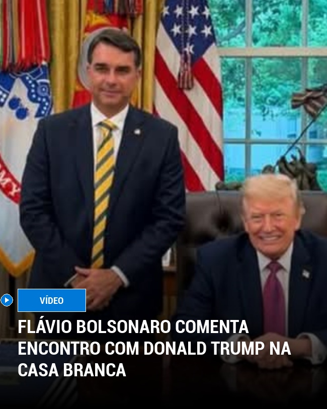 Flávio Bolsonaro Comenta Encontro com Donald Trump na Casa Branca