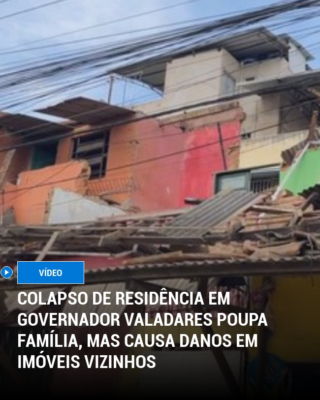 Colapso de Residência em Governador Valadares Poupa Família, mas Causa Danos em Imóveis Vizinhos