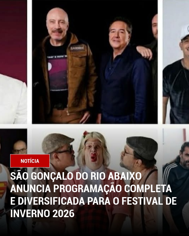 São Gonçalo do Rio Abaixo Anuncia Programação Completa e Diversificada para o Festival de Inverno 2026