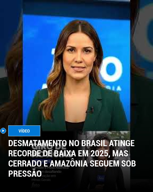Desmatamento no Brasil atinge recorde de baixa em 2025, mas Cerrado e Amazônia seguem sob pressão