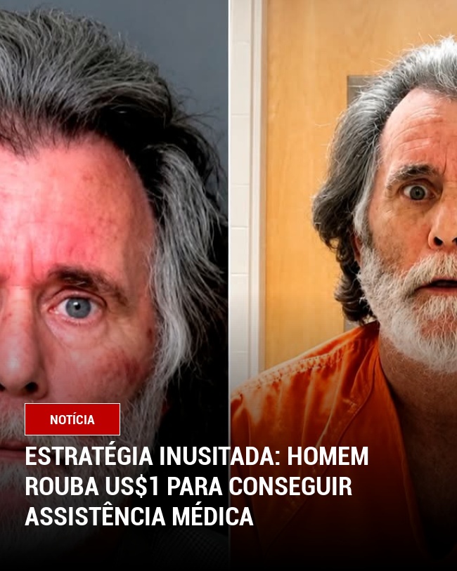 Estratégia inusitada: Homem rouba US$1 para conseguir assistência médica