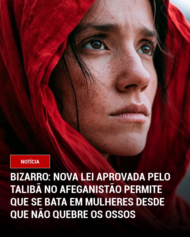 Bizarro: Nova lei aprovada pelo Talibã no Afeganistão permite que se bata em mulheres desde que não quebre os ossos