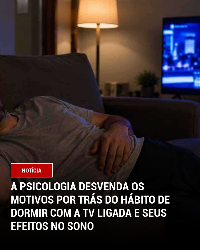 A Psicologia Desvenda os Motivos por Trás do Hábito de Dormir com a TV Ligada e Seus Efeitos no Sono