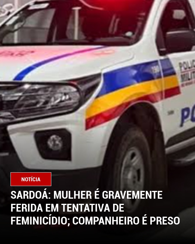 Sardoá: Mulher é Gravemente Ferida em Tentativa de Feminicídio; Companheiro é Preso
