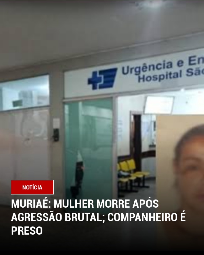 Muriaé: Mulher Morre Após Agressão Brutal; Companheiro é Preso