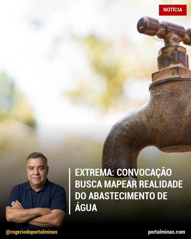 Extrema: Convocação Busca Mapear Realidade do Abastecimento de Água