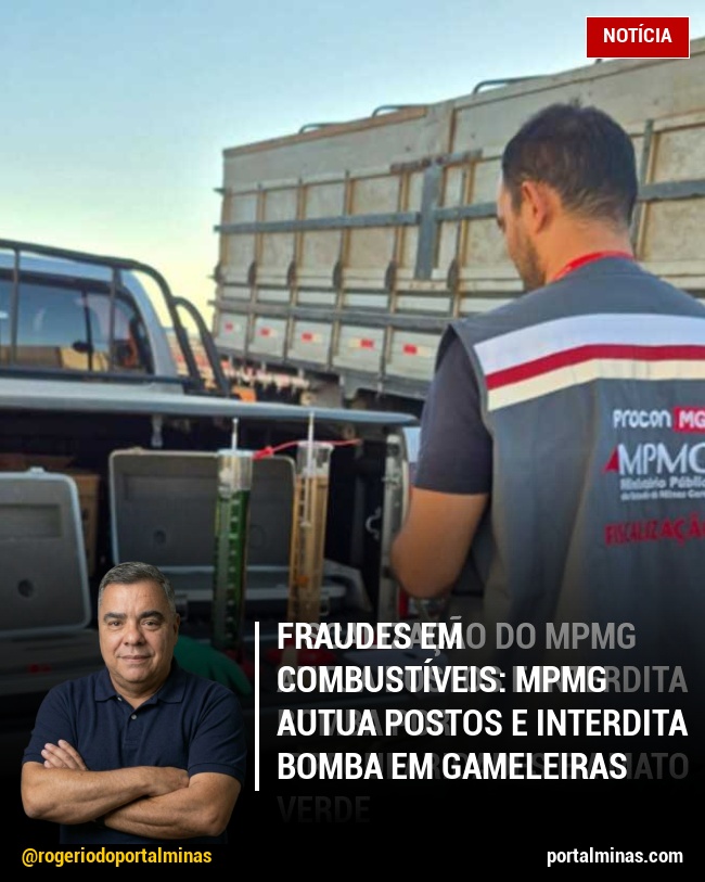 Fraudes em combustíveis: MPMG autua postos e interdita bomba em Gameleiras